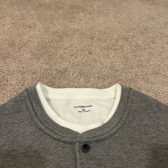 Croft & Barrow Long Sleeve Henley Shirt - Picture 4 of 6